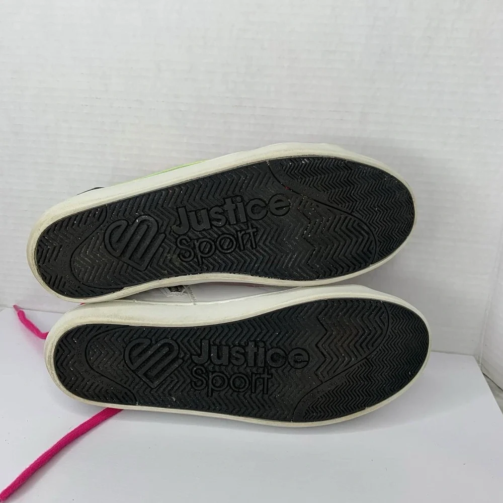 Justice Little Girl & Big Girl Mid Court Sneaker, Sizes 6